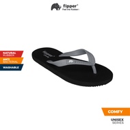 Fipper Selipar Comfy Getah Grey - Fipper Slipper Comfy Rubber Grey