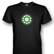 Iron Man Arc Reactor Glows In The Dark Super Hero Graphic Tee T Shirt Men
