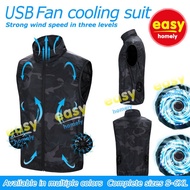 Fan Air-Conditioning Clothing Fan Jacket Sunscreen And Cooling Outdoor Work Clothes Vest vest with f