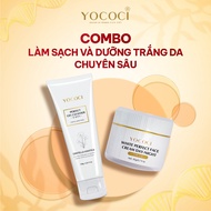 Set of 2 Whitening, Skin Cleansing, Acne Reduction & Yococi Dark Spots – Face Cream 20g + Facial Cle