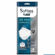 Masker Softies 3D Surgical Sachet isi 5