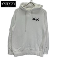 Sacai x KAWS 2021 年 21-0283S 白色 Logo 刺繡連帽衫 1 碼 [二手]