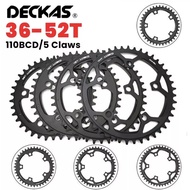 DECKAS 110BCD Chainring Road Bike Narrow Wide Tooth Chainwheel 42T 5bolts Bicycle Chainwheel