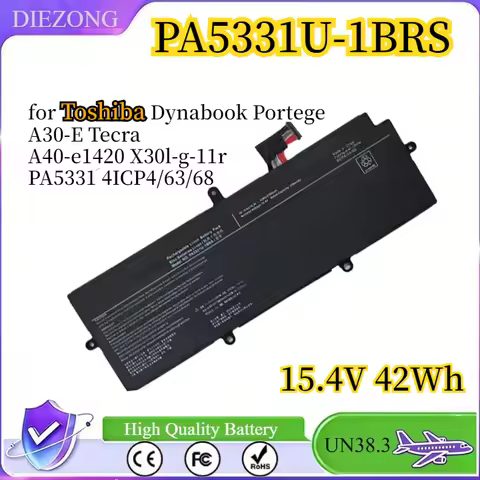 PA5331U-1BRS 15.4V 42Wh Laptop Battery for Toshiba Dynabook Portege A30-E Tecra A40-e1420 X30l-g-11r