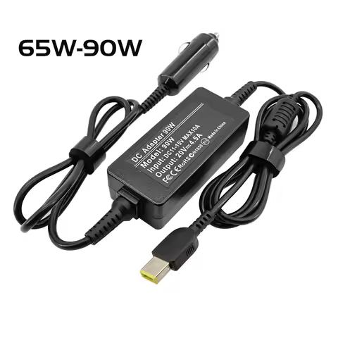 2​0V 65W 90W Laptop Car Charger for Lenovo ThinkPad X301S X230S G500 G405 X1 Carbon E431 E531 T440s 