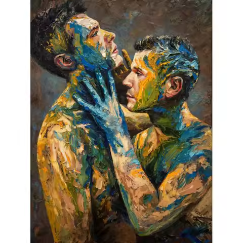Artist TOP art 100% handpainted oil painting nude male man men oil painting art MEN art work accept 