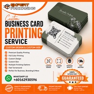 Custom Name Card | Business Card | Thank you card | Loyalty Card Printing (NO Design) 2 Sides Print