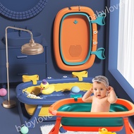 【BIRR】เอ่างอาบน้ำเด็ก อ่างอาบน้ำพับได้ อ่างลายปูน่ารัก อ่างอาบน้ำกันลื่น สำหรับทารกแรกเกิด