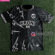 JfKbnmsp6m(Qianrui01) 2023 KRONI JERSEY Design Malaya 2023 Baju Kelas Bola Sepak Viral Selangor Collar Retro Jersey Streetwear Perempuan Kanak Kanak Berkolar