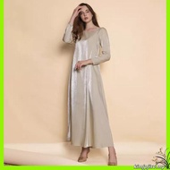 Ramadan Dubai Fashion Cardigan Abaya sets  maxi dress 2-piece set  Islam Arab Jubah Party robe Women