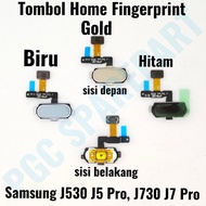 TOMBOL Ori Home Fingerprint Button Samsung Gal J530 J5 Pro J730 J7 Pro Finger