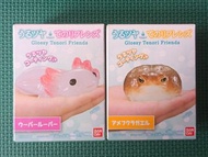 Glossy Tenori Friends 閃亮亮的掌上玩偶 No.1 墨西哥鈍口蠑螈,No.8 美國牛蛙,饅頭蛙