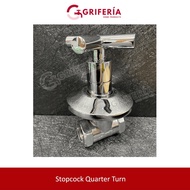Brass Full Turn Stop Valve / Stop Cock / Full Turn Stopcock (1/2 inch | 3/4 inch) / Chrome Stopcock