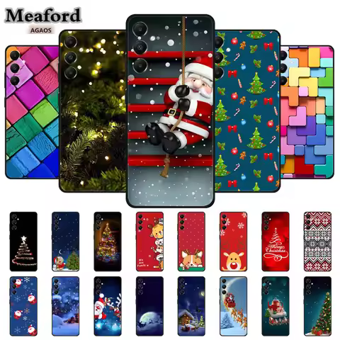 Christmas Phone Case For Samsung Galaxy A35 A 35 05 05s 15 25 55 Soft Silicone TPU Cover for Samsung