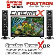 TV LED POLYTRON 32in PLD32T7511+Speaker T0932
