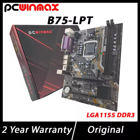 PCWINMAX B75-LPT DDR3 up to 16GB Micro ATX Motherboard for LGA 1155 i3 i5 i7 E3 VGA HD LPT Ports