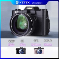 VETEK3 6K Digital Camera 64MP  Camera 16X Zoom Retro Miniature SLR Camera