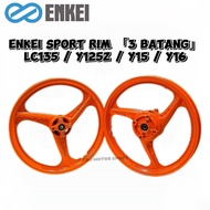 ORIGINAL ENKEI SPORT RIM 3 BATANG FULL CHOP SPORT RIM MODEL LC135 5S 125Z 125ZR Y15 Y16