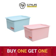 K60(Buy 1 Get 1) Citylife 5L/11L Multi-Purpose Wardrobe Drawer Desk Stackable Storage Container With Lid