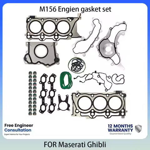 Full Engine Gasket Repair Set Fit Maserati M156 Engine Ghibli Levante Quattroporte 3.0T 3.0 L T V6 G