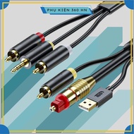SPDIF Optical Audio Converter Cable, Coaxial Coxial To AV, AUX 3.5mm, Digital To Analog JH-Z239E Len