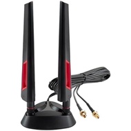 9dBi WiFi 7 Tri-Band Magnetic Base Gaming Antenna with New Connector（NOT RP-A for ASUS ROG Strix X87