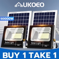 BUY 1 TAKE 1 Lampu solar outdoor 50000W Solar Light LED Flood Light Outdoor Street Light Waterproof 