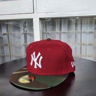 New Era Cap 59Fifty Original Maroon Camo BNWT