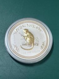 【台灣現貨】 澳洲 生肖銀幣 2004年 猴年