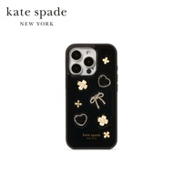 Kate Spade New York เคสโทรศัพท์มือถือรุ่น Molded Emebellished Phone Case 16 Pro KM350 001 สี BlackMu