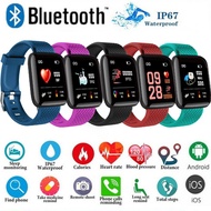 116 Plus Smart Watch Heart Rate Monitor Blood Pressure Waterproof Smartwatch