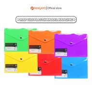 A5 Size Plastic File Folder Buttons 1 Various Colors Document Bag