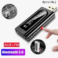 DYRUIDOJ FM Transmitter Receiver Auto Cars Portable Wireless Adapter AUX USB MP3 Player Bluetooth Tr
