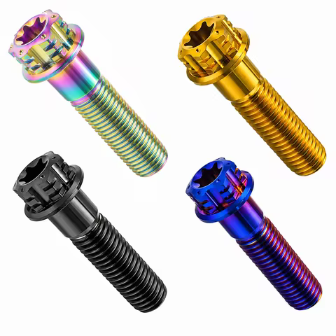 Motorcycle Titanium Bolts M5 M6 M8 Hex Head Screws CNC Upgrade Fairing Body Engine Fasteners