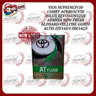100% ORIGINAL TOYOTA ATF WS AUTO GEAR OIL VIOS NCP93 NCP150 ALTIS ZZE142 CAMRY ACV40 ACV50 AVANZA F6