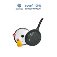 Korea King Diamond x Ceramic กระทะโคเรียคิง เซรามิก (28cm) 1 ใบ + ฟรีตะหลิวซิลิโคน 1 อัน +ฝาแก้ว1อัน