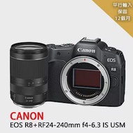 【Canon】EOS R8+RF24-240mm*(平行輸入)-送 強力大吹球+細纖維拭鏡布+極細毛刷+數位清潔液組