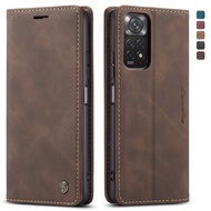 Thinmon for Xiaomi Redmi Note 11 Pro Case Wallet Card Slots Flip Cover Leather Shockproof Casing for