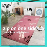 Bedsheet cover with zip/sarung tilam berzip
