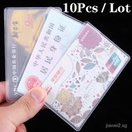 jw03210pcs PVC Transparent Card Protector Sleeves ID Card Holder Wallets Purse Business Credit Card Protector Cover Bags Matte