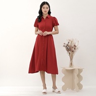 FHM Dress - Korean Dress Casual Full Kancing