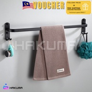 HAKUMA 30/60cm Bathroom Towel Rack Towel Bar Towel Hanger Single Bar Clothes Holder Hanger Accessori
