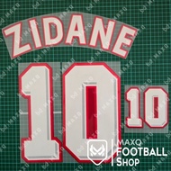 NAMESET ZIDANE FRANCE HOME WORLD CUP 1998