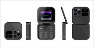 โทรศัพท์มือถือเด็ก 4G ที่สามารถชาร์จแบตเตอรี่ได้ โทรศัพท์มือถือพับได้สำหรับนักเรียนที่ใช้งานได้ทั่วโ