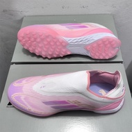 F50 Elite Messi TF 36--45 Pink Laceless Men's Soccer Shoes Slip-resistant and Durable Football Boots