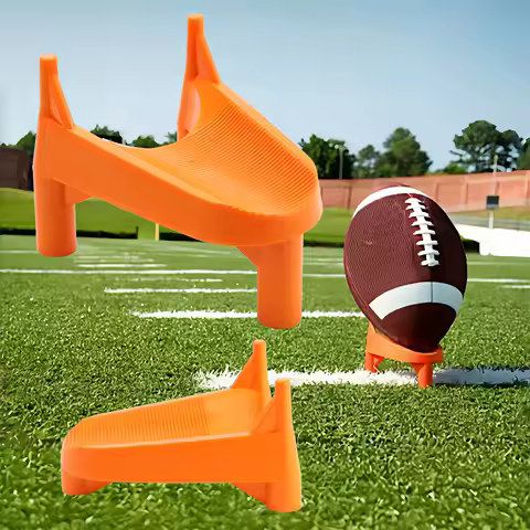 EPIC 1 inch 2 inch Rugby Kicking Tee Holders PVC Orange Heavy Duty American Football Kickoff Kicking