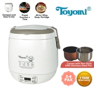 Toyomi  0.6L Mini Rice Cooker with Duo Pot RC 818