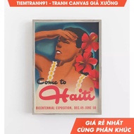 Wall paintings, Haiti Wall Art, Vintage Wall Art, Travel Art, Caribbean Island Print, Haiti Print, f