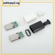 SGK2  TYPE C USB 3.1 24 Pin Male Plug Welding Connector Adapter with Housing Type-C Charging Plugs Data Cable Accessories Repair