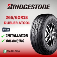 BRIDGESTONE DUELER AT001 265/60R18  265/60/18 265-60-18 265 60 18 2656018 NEW TYRE TIRE TAYAR